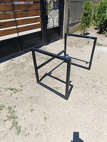 Table legs: Metalni ram/nosači za sto – industrijski stil - Konstrukcija od — 4