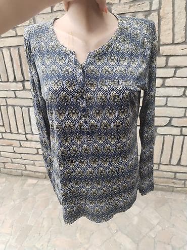 zelena bluza: H&M košuljica – veličina L - Model: lagana ženska košulja/bluza — 3