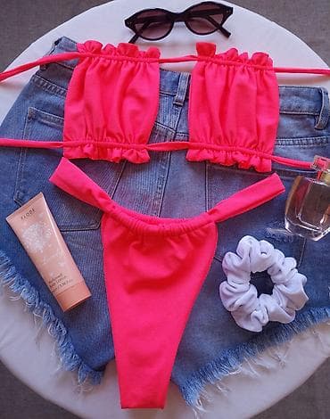 kupujem razno: Dvodelni kupaći kostimi – neon pink i ljubičasti - Model: bikini sa — 6