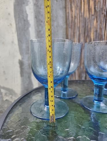 teflon za peglu: Crate & Barrel bubble glass čaše za vino - Rumunija (Set 6 kom) — 3