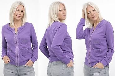 Ženska dukserica/jaknica u boji lavande. - Model: zatvarač po