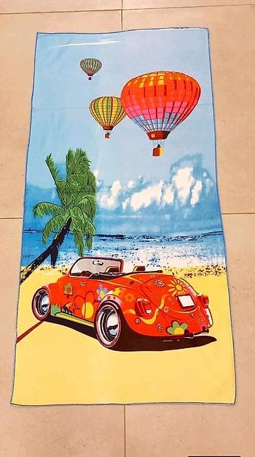 balon kuća: Veliki peškiri za plažu sa šarenim printovima. - Modeli: motiv sa — 4