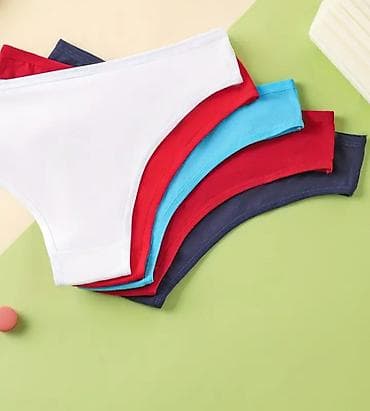 Donji veš: Set gaćica za tinejdžerke – 5 komada, nasumični izbor boja - Model — 3