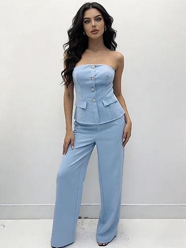 Rolke: 🔥Ženski komplet top bez bretela sa dugmadima i pantalone 
✅2500 din — 7