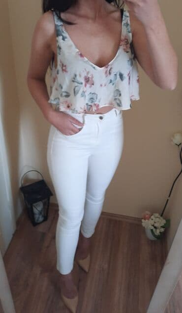 Bluze: Zara leprsava crop bluzica Leprsava letnja, super se kombinuje — 2