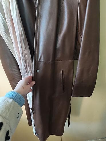 baletanke beograd: Dugi ženski kaput od prirodne kože – AR TEMIZ Classic, veličina L. - — 3