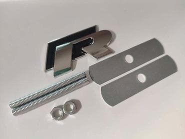metal detector cena: NATPIS R-LINE CRNI ZA MASKU ZA VOLKSWAGEN SCIROCCO, GOLF 5, PASSAT B7 — 2