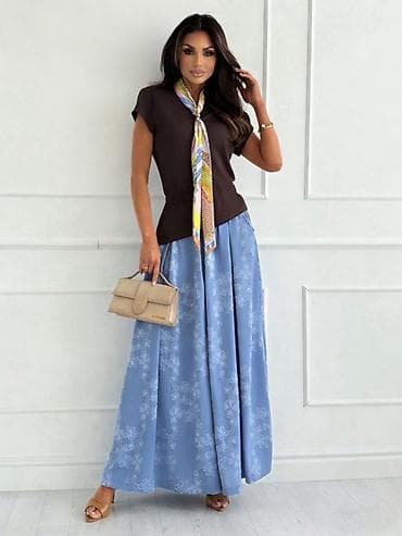 stanlio i onlio: ✅Ženske kratke majice sa maramom– elegantan basic sa modnim detaljem — 7