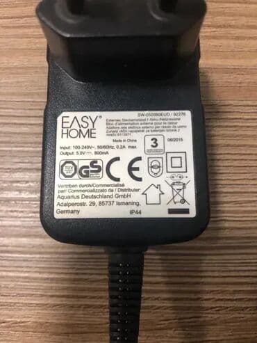 mlinovi za kafu: #0699 Orginalni punjač za EASY HOME aparat; AC/DC ADAPTER; 5V; 800mA; — 3