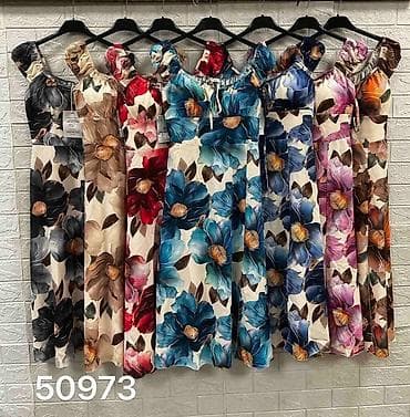 Haljine: 🔥Letnja midi haljina sa velikim cvetnim printom – 2600 din 
S M L — 4