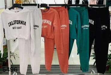 nike tech fleece m: Damski komplet trenerke “California West Coast” - Dvod elni set: crop — 1