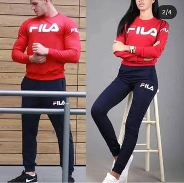 trenerka the north face: Set, Fila, color - Black, Cotton — 3