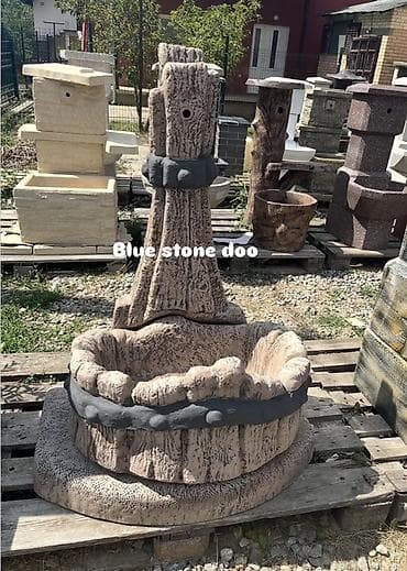 Dekorativna baštenska česma – imitacija prirodnog kamena/drveta -