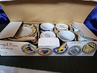 staza cena: Soljice nove porcelanske za kafu Vertex iz 90ih.godina. Soljice — 3