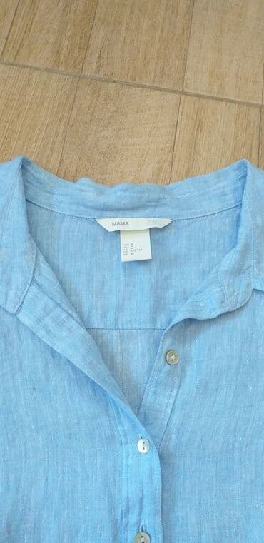 parka scotch and soda: M (EU 38), Flax, Single-colored, color - Light blue — 3
