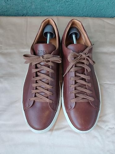 tn patike plave: BOSS casual patike od kože Ug 30cm - Model: niskoprofilne patike sa — 1