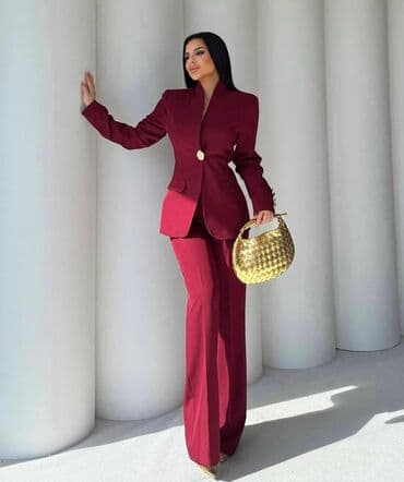 elegantni kompleti sa pantalonama: Elegantno žensko odelo u više boja, sa sakoom i pantalonama. Sako ima — 5