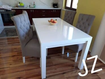 trpezarijski sto 80x80: Kocka 40
cena: 170 e 
stolice keder 
cena: 40e po kom — 1
