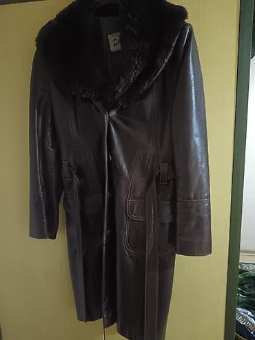 Dugi kožni kaput sa krznenom kragnom – Djordjo (since 1989) -