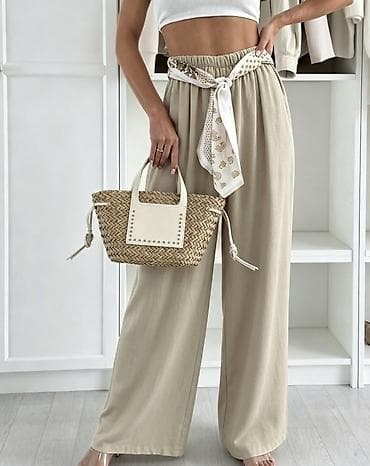 siroke pantalone na pruge: ✅Ženske široke pantalone sa visokim strukom
1900 din — 7