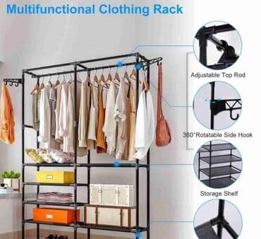 STALAK ZA ODECU+police za obucu/prenosiva vesalica Cena 3700 din na lalafo.rs STALAK ZA ODECU+police za obucu/prenosiva vesalica Cena 3700 din