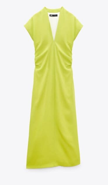 Women's Clothing: Zara M, color - Green, Cocktail, Short sleeves — 4