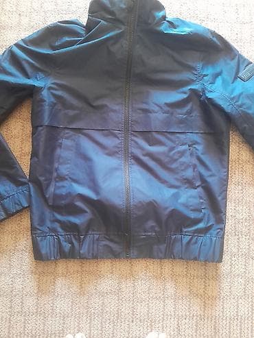 ock jakne: Muška vetrovka sa kapuljačom, tamnoplave boje. - Materijal: lagani — 5