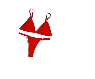 push up kupaći kostimi: L (EU 40), Single-colored, color - Red — 1