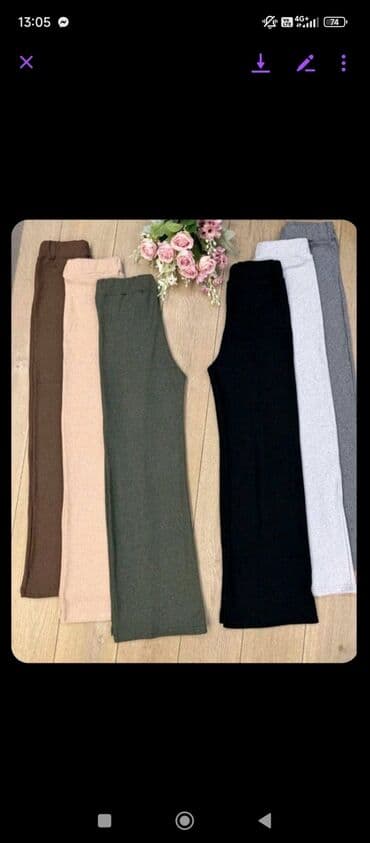 kargo pantalone h m: L, Regular rise, Flare — 2