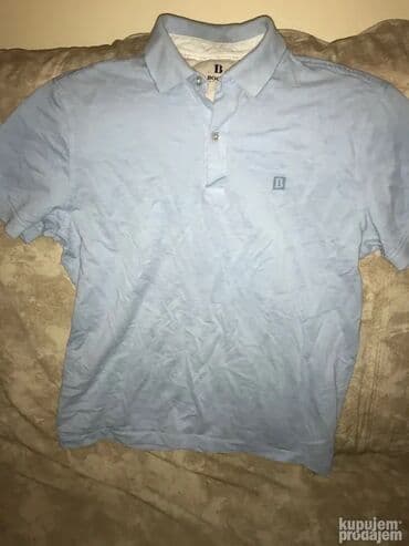 hm muske pan: Original BOGGI Milano majica L 100% cotton Ramena 48cm, duzina 75cm — 1