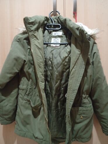 zelene zimske jakne: H&M, Parka, 128-134 — 1