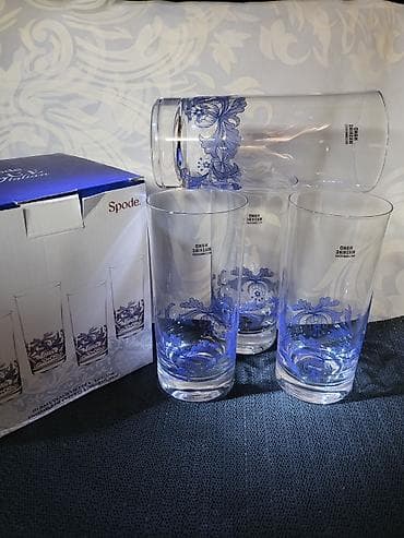 maxi čaše kuhn rikon: Luksuzne nove case Spode Blau Italija Hi Ball. Set od 4 nove luksuzne — 1
