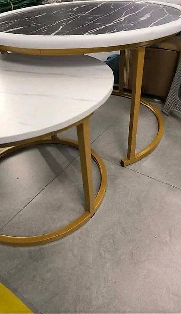 Ugaone garniture: Klub sto 2 u 1 2u1 dizajn: Set od dva stočića različitih dimenzija za — 2