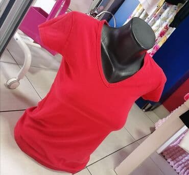 crop top c a: S (EU 36), Cotton, color - Red — 1