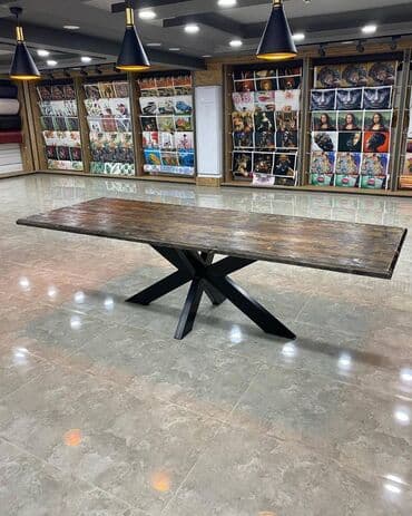 tabure sa prostorom za odlaganje: Postolje za sto br28 Dimenzija 120x60 Materijal : Metalna cev 60x60 — 4