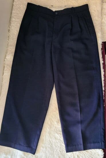 pantalone svecane: Muske svecane pantalone, obucene jednom za veselje, u odlicnom stanju — 1