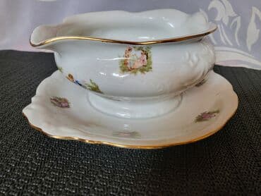 male vatrostalne posude: Sosijera Walbrzych porcelan Poljska,sa radom iz 70ih. Sosijera sa — 3