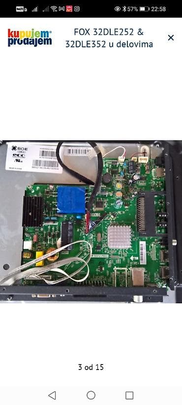 drzac za telefon za motor: FOX 32DLE252 i FOX 32DLE352 – delovi za TV Dostupni originalni delovi — 4