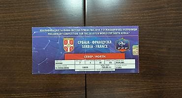 patike za fudbal: Komplet od 3 originalne ulaznice sa kvalifikacija za SP 2010. u Južnoj — 4