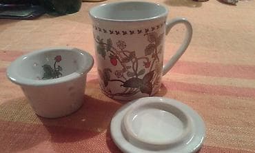 ruski cajnik: Italijanska originalna keramicka solja sa cajnikom unikatna solja — 4