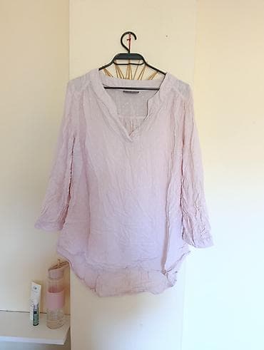 mint sako: Ženska bluza u svetloružičastoj boji sa diskretnim tačkastim reljefom — 1