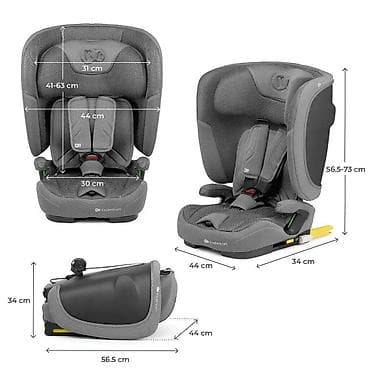 Autosedišta: Kinderkraft autosedište FIX2GO i-Size 76–150 cm, siva (šifra — 2
