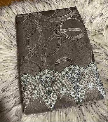 metraza svila: Dekorativne zavese sa vezom – komplet tkanina za dnevnu ili spavaću — 5