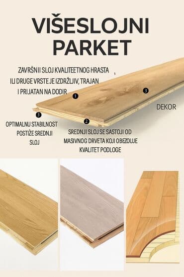 Alati i mašine: Parketarske usluge – hoblovanje, lakiranje, bajcovanje, ugradnja Opis — 5