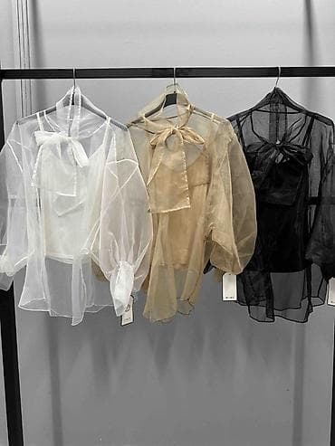 bluza bershka s: 🔥Prozirna damska bluzа od organze sa mašnom
✅2200 din — 4