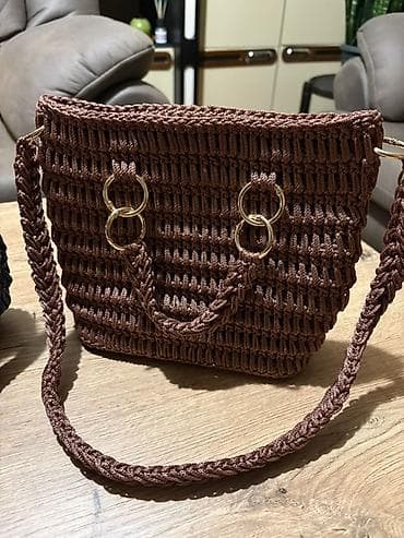 mona torbe kupujem: Ručno pletene torbe od čvrstog pletiva - Materijal: debela — 1