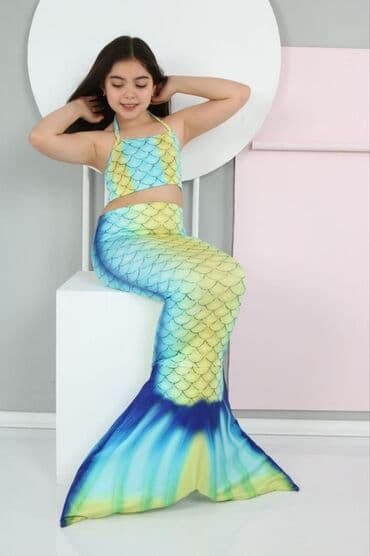 kupaci donji delovi: Trodelni sirena kupaći do 12 godina - 2800 din — 8