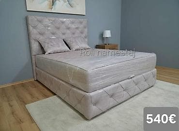 kolevka za bebe dexy co: Luksuzni tapacirani bračni krevet sa visokim uzglavljem - Dizajn — 3