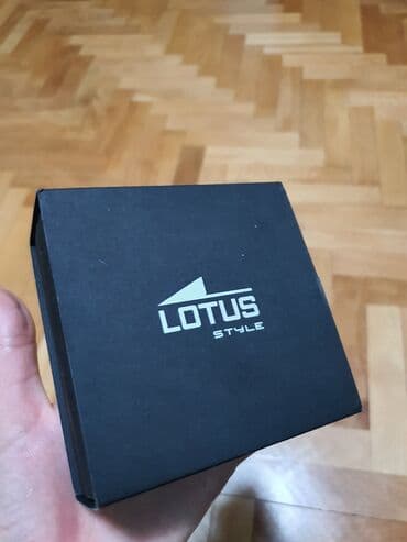srebrne visece mindjuse: Čvrsta narukvica, Lotus, Materijal: Hirurški čelik — 4