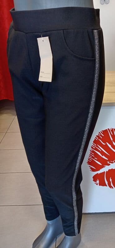 Trousers: Ženske trenerke pamuk - likra - elastin vel. M. L. Xl. 2xl. Cena — 2